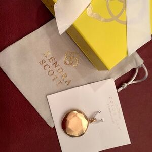 Kendra Scott Hammered Gold Necklace